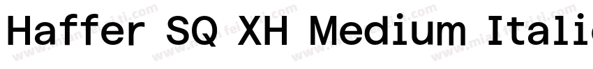 Haffer SQ XH Medium Italic字体转换